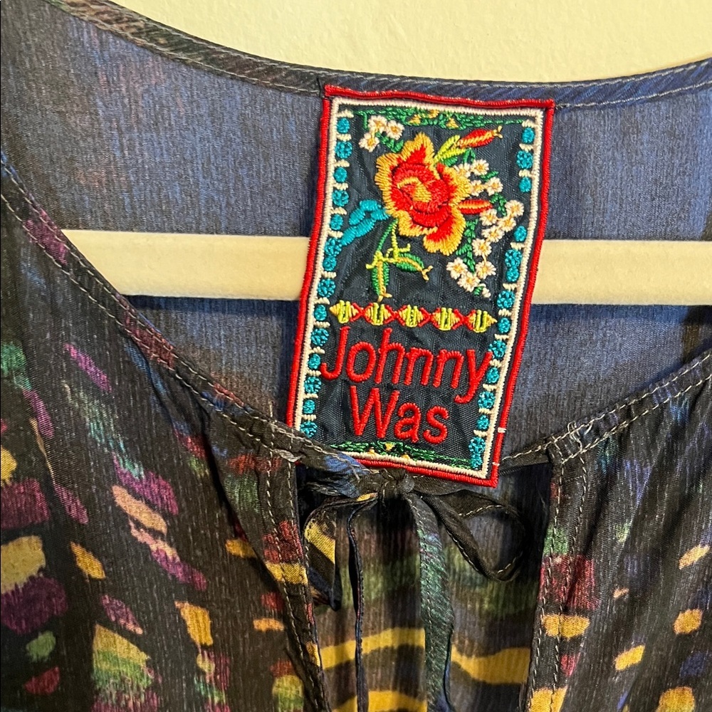 Johnny Was Wiggie Multicolor Abstract Tunic - Picture 6 of 7
